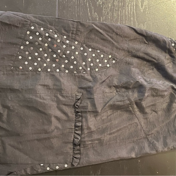 Martine Sitbon A line/slim fit sequin designer skirt slim fit 80s fringe - Picture 4 of 6